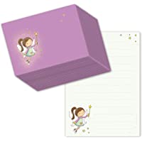 Bloc-notes-lettre Block &quot-Licorne Arc-en-ciel DIN A5 (Bloc Ligné 50 feuilles) avec 20 enveloppes-pour lettres- Papier à…